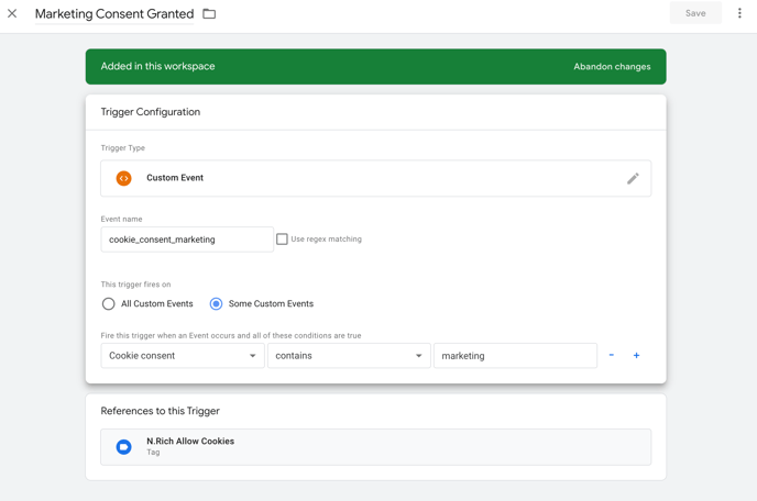 Google Tag Manager Cookie Consent