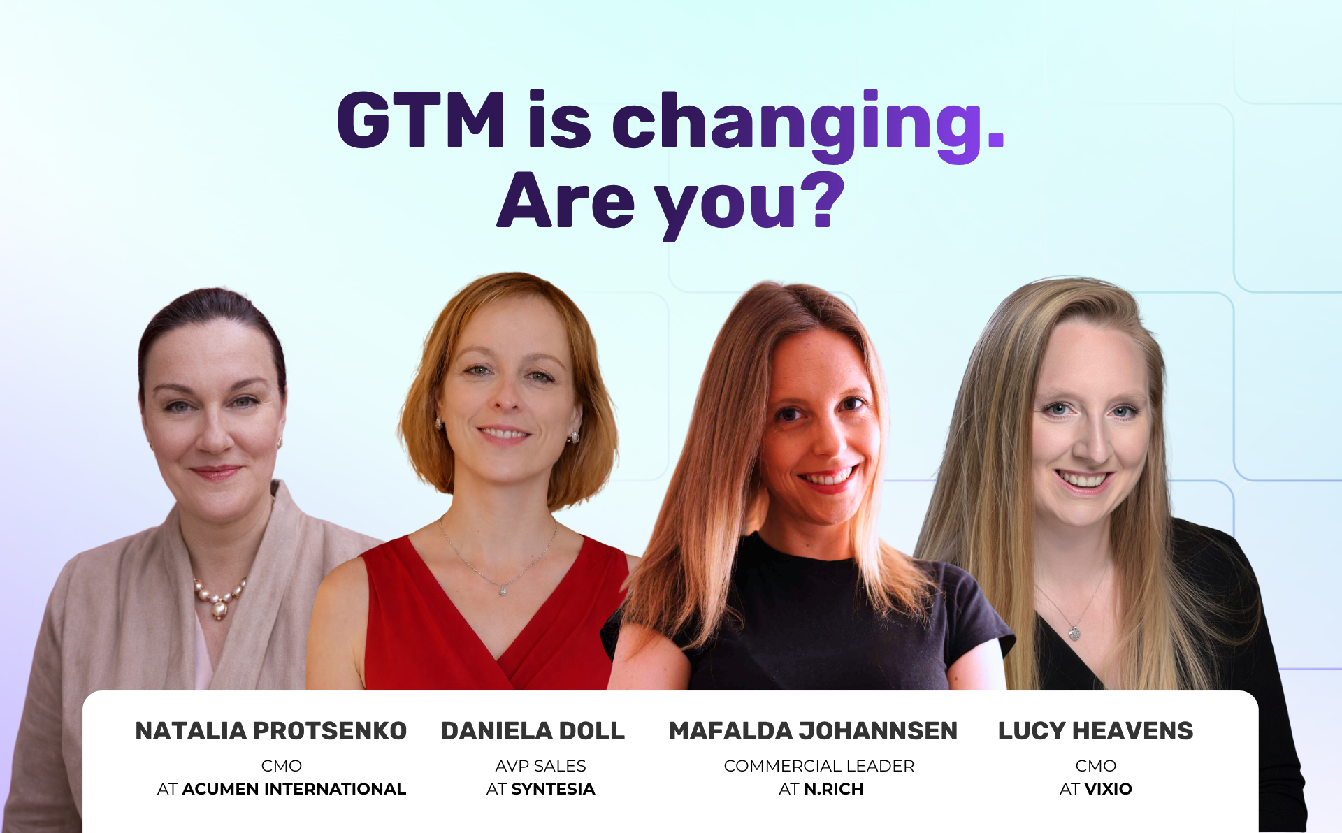 Webinar: GTM is changing. Are you?