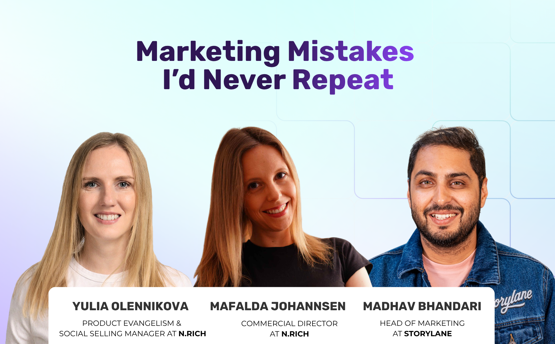 Webinar: Marketing Mistakes I’d Never Repeat