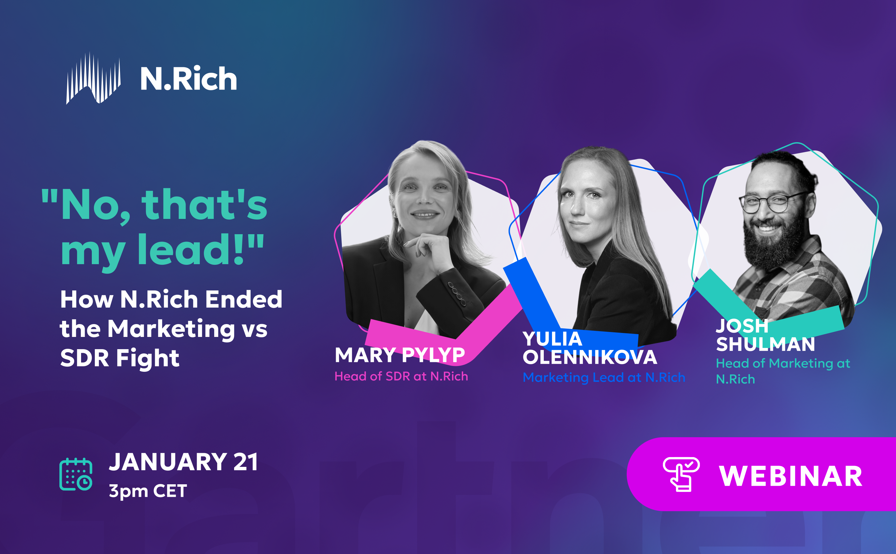 Webinar: How N.Rich Finally Ended the Marketing vs SDR Fight