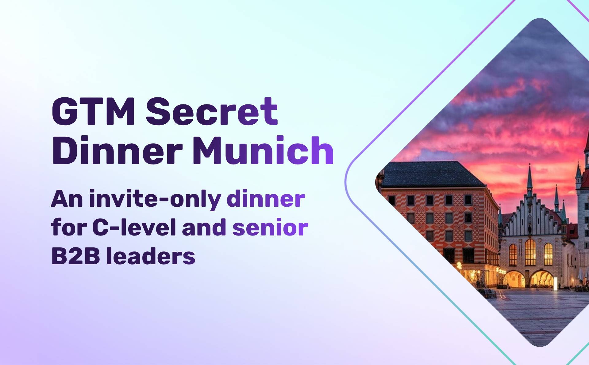 GTM Secret Dinner in Munich
