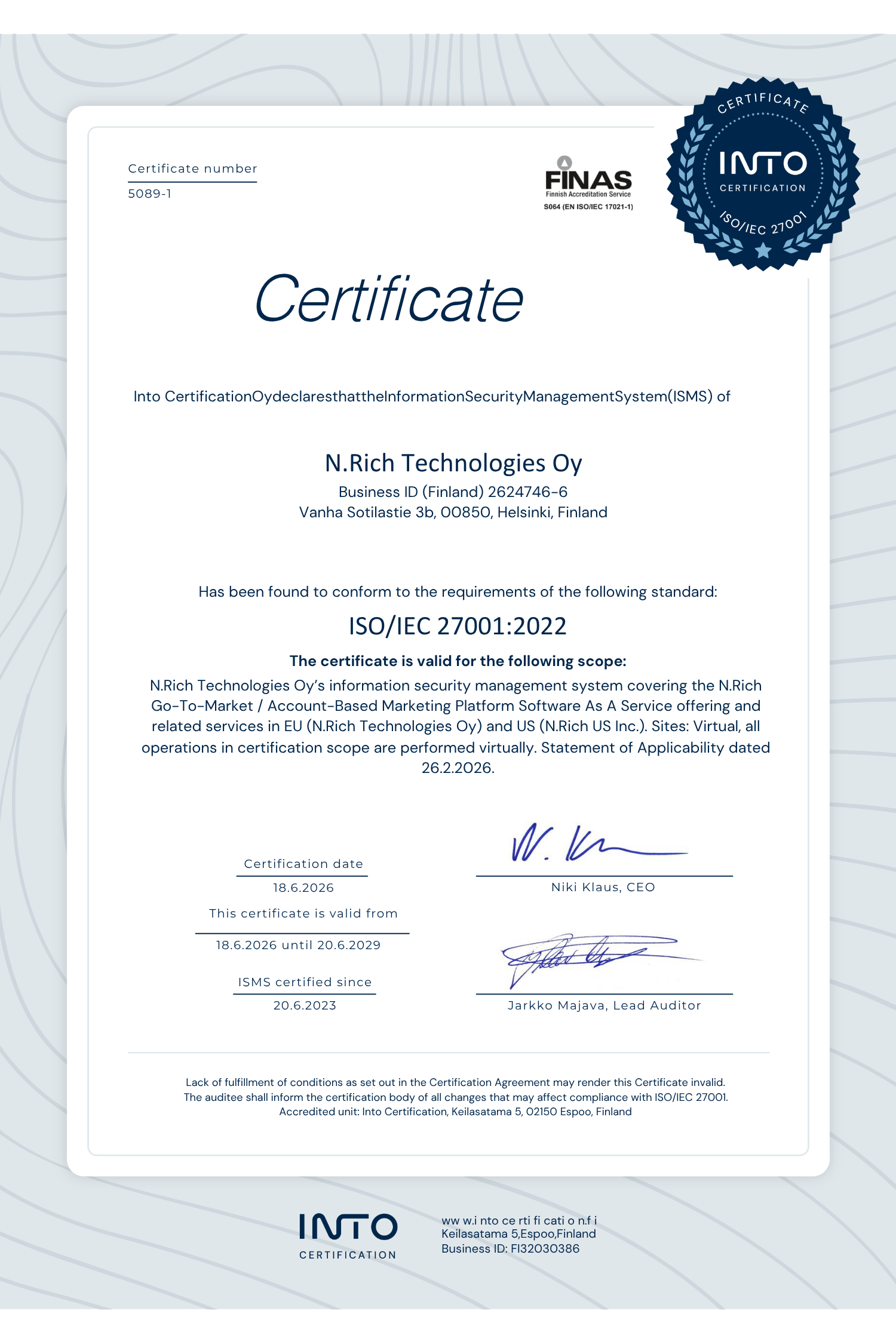 NRich_ISO27001_Certificate_r - 2026