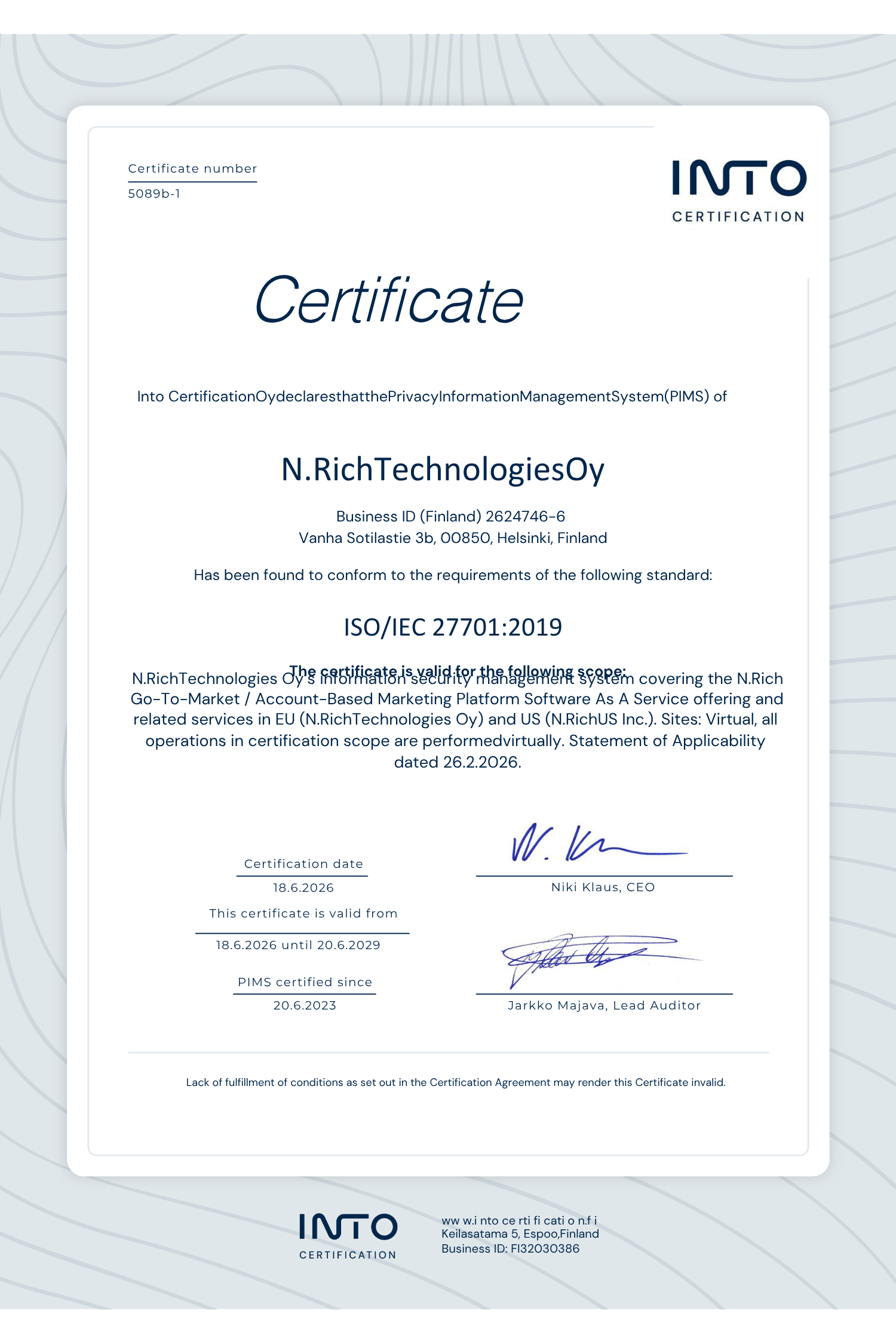 NRich_ISO27701_Certificate_r - 2026