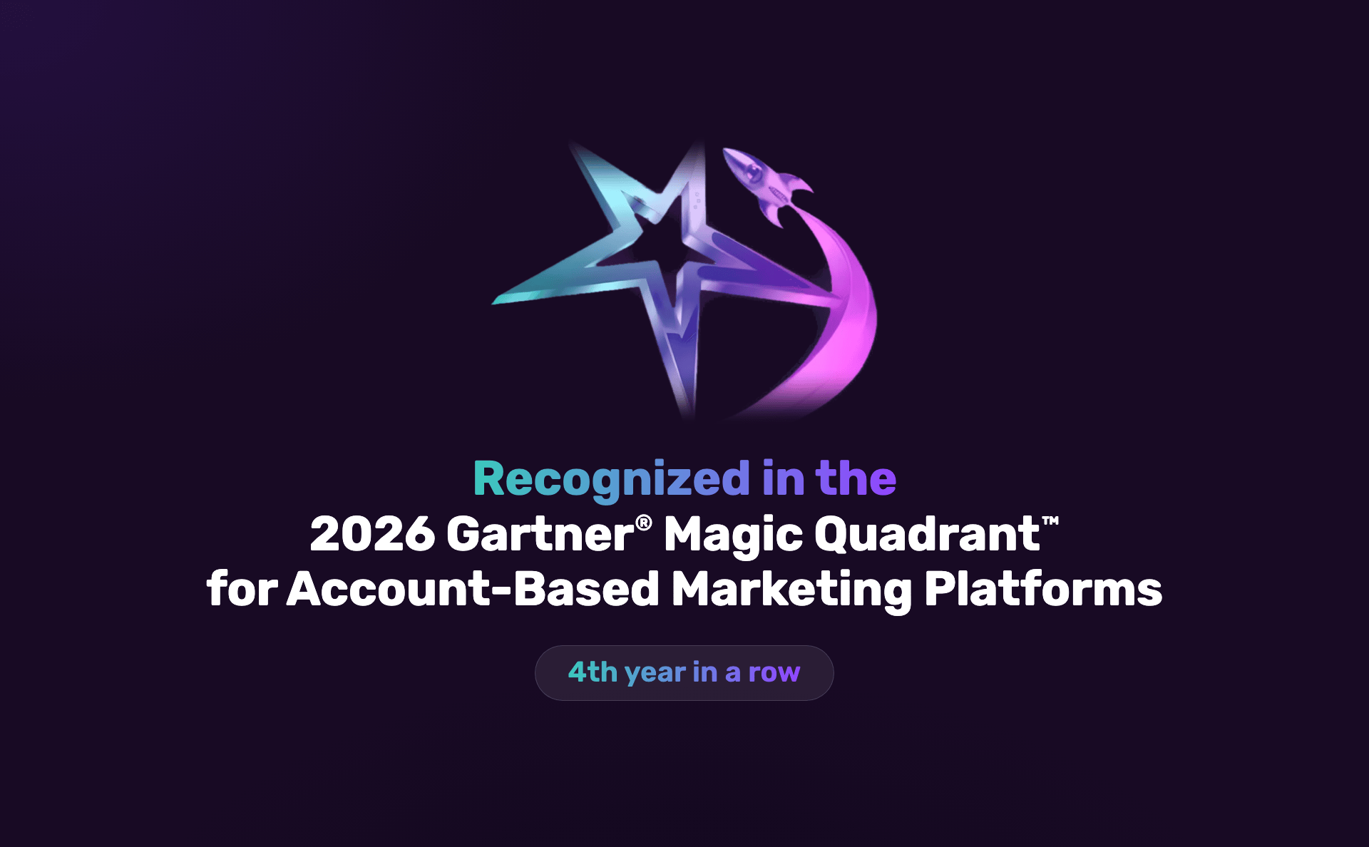 N.Rich Included in the 2026 Gartner® Magic Quadrant™ for Account-Based Marketing Platforms for the Fourth Consecutive Year